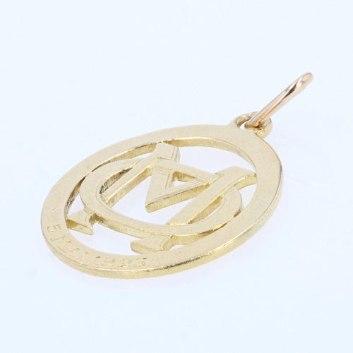 Pendentif Pendentif or jaune initiales 58 Facettes CVP29