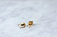 Old Dormeuses earrings in yellow gold and pearl 58 Facettes