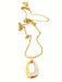 Necklace Necklace Chain + pendant Yellow gold Diamond 58 Facettes 05792CD