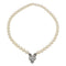 Collier Collier perles, or blanc et diamants. 58 Facettes 30937