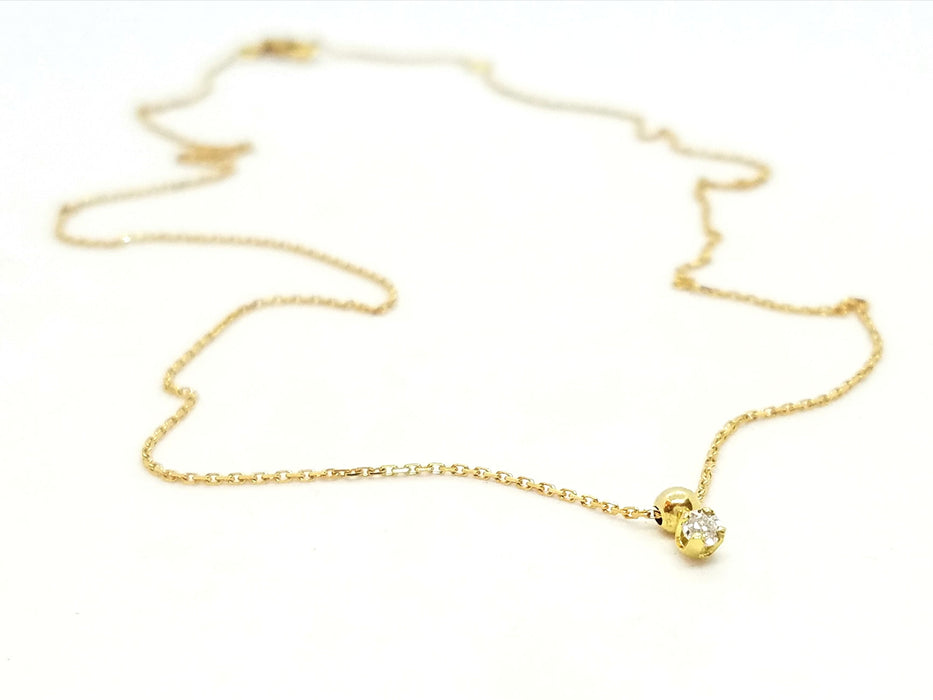 Collier Collier Chaîne + pendentif Or jaune Diamant 58 Facettes 579126RV