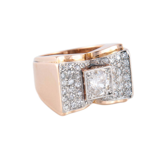 Bague BAGUE TANK OR & diamants 58 Facettes BO/220088 NSS