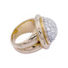 Ring 55 Vintage ring in rose gold, platinum and diamonds. 58 Facettes 31998