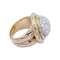 Bague 55 Bague vintage or rose, platine et diamants. 58 Facettes 31998