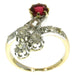 Bague 50 Bague avec diamants et rubis 58 Facettes 16077-0041