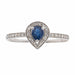 Ring 54 Ring White gold Sapphire 58 Facettes 2687238CN