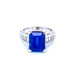 Ring 56 Retro Diamond Sapphire Ring 58 Facettes