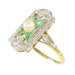 Ring 52 Timeless decorative design: diamond, emerald and pearl ring 58 Facettes 23251-0359