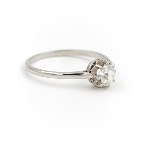 Bague 52 Bague Solitaire Or blanc Diamant 58 Facettes 1819794CN