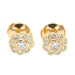 Boucles d'oreilles Boucles d'oreilles Fleur Or jaune Diamant 58 Facettes 1719296CN