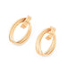 Earrings Yellow gold earrings with intertwined rings 58 Facettes