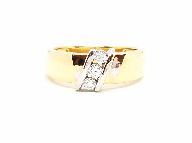Bague 55 Bague Or jaune Diamant 58 Facettes 718100CN