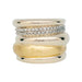 Ring 55 Pomellato ring in natural and yellow gold "Tubular" model, diamonds. 58 Facettes 31407