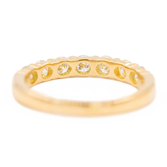 Bague 53 Bague demi alliance Or jaune Diamant 58 Facettes 2405914CN