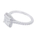 Ring 51 Cushion diamond ring, platinum. 58 Facettes 32601