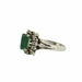 Ring 51 Emerald and diamond daisy ring 58 Facettes BO/230030//