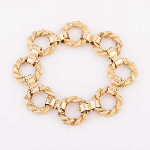 Bracelet Bracelet or jaune anneaux torsadés de la maison Chaumet 58 Facettes