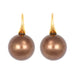 Tahitian Pearl Sleeper Earrings Chocolate and Rose Gold 58 Facettes 66000022