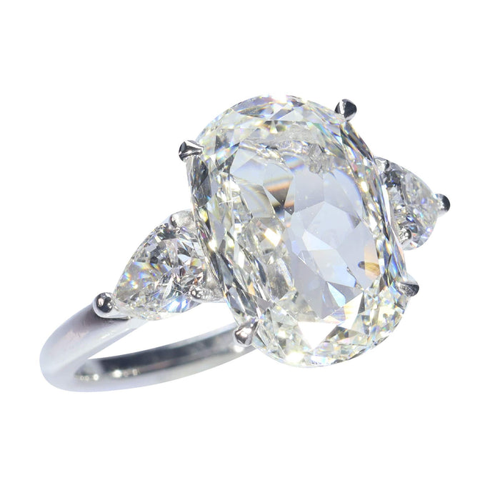 Bague 52 Bague diamant ovale 4,03 ct 58 Facettes 22294-0064