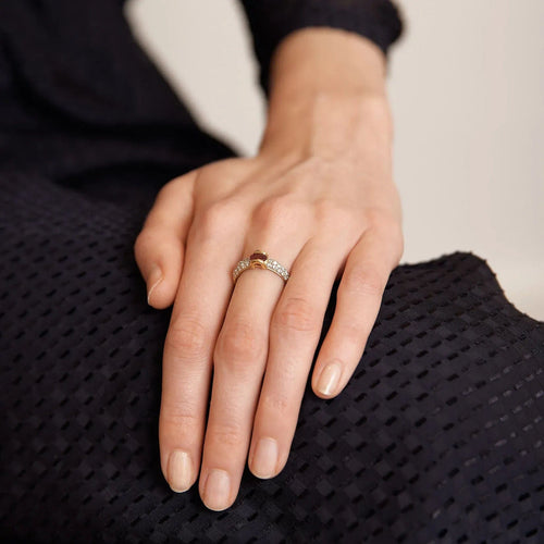 Bague 52 BAGUE EDOM OR & RUBIS 58 Facettes BO/230023