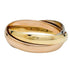 Bracelet Bracelet Cartier, "Trinity", 3 tons d'or. 58 Facettes 31278