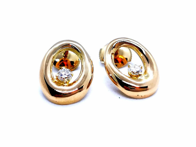 Boucles d'oreilles Boucles d'oreilles Or jaune Diamant 58 Facettes 1029209CN
