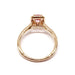 Ring Pink spinel diamond ring in pink gold 58 Facettes