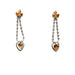 Pendentif Pendentif et boucles d'oreilles - diamants et topaze 58 Facettes