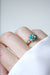 Bague 56 Bague fleur ancienne turquoises et diamant 58 Facettes