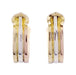 Cufflinks Cartier Mini Ressort CC cufflinks in three golds. 58 Facettes 32489