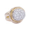 Bague 55 Bague vintage or rose, platine et diamants. 58 Facettes 31998