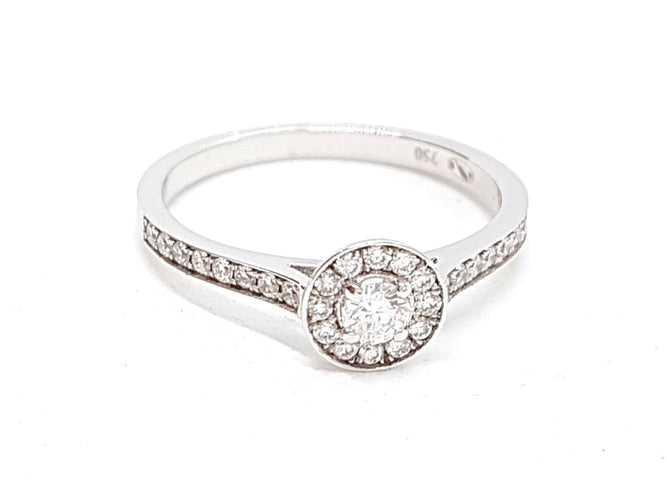 Bague 53 Bague Solitaire Or blanc Diamant 58 Facettes 578681RV