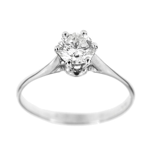 Bague 56 Bague solitaire diamant 0,78 ct 58 Facettes 19161