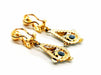 Earrings Clip-on earrings Yellow gold Topaz 58 Facettes 1468380CN