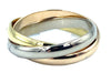 Cartier ring. Trinity collection, 3 gold wedding ring PM 58 Facettes