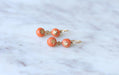 Boucles d'oreilles Boucles d'oreilles corail anciennes 58 Facettes