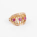 Ring Yellow gold openwork ruby ​​ring 58 Facettes