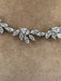 Necklace Marquise diamond and pear tennis necklace, white gold 58 Facettes N353