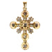 Pendant Cross pendant in gold, diamonds 58 Facettes 18248-0024