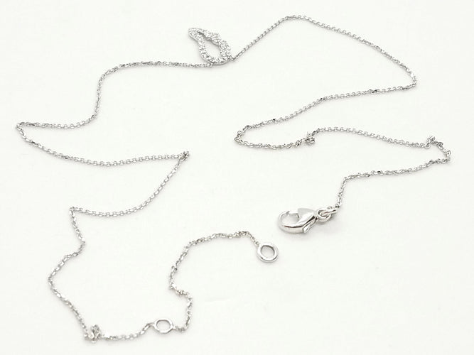 Collier Collier Aile d'ange Or blanc Diamant 58 Facettes 579298RV