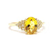 Bague Bague béryl jaune diamants or jaune 58 Facettes