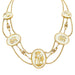 Necklace Vintage Lalaounis necklace, "The Shield of Achilles", yellow gold, rock crystal. 58 Facettes 33368