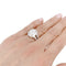Bague 49 Bague diamant taille émeraude, entourage diamants baguettes, platine. 58 Facettes 32516