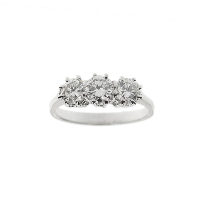 Bague 51 Bague trilogie Or blanc Diamants 58 Facettes 35813