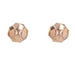 Earrings Rose gold earrings with faceted domes 58 Facettes 22-452