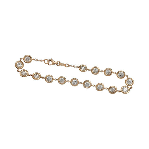 Bracelet Bracelet or rose et diamants. 58 Facettes 31347
