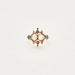 Ring 52 YELLOW GOLD, OPAL and RUBY ring 58 Facettes BO/230129