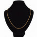 Yellow gold cube mesh chain necklace 58 Facettes 17-117A