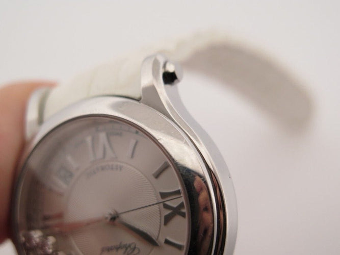 Montre montre CHOPARD happy sport 36 mm automatique 7 diamants acier 58 Facettes 254375
