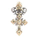 Gold pendant, diamond cross 58 Facettes 20170-0035